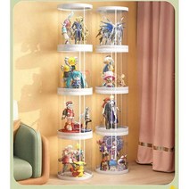 회전식 피규어 진열장 장식장 주류 건담 레고 투명, 3칸형