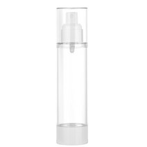 15-100ml Clear Airless Cosmetic Cream Pump Bottle Empty Travel Size Dispenser, 100