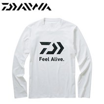 다이와 DE-82009 긴소매 FEEL Alive. T셔츠 (낚시복), 페더 그레이 WL