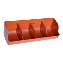 QDY 새끼 사료 슬롯 낙하산 먹이 피더 식품 축산 용품, 4 슬롯 레드, 설명한대로, PP