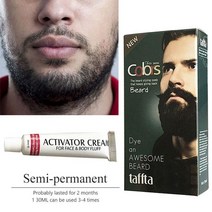 NEW Arrival Black Color Men Beard Black Dye Tint Cream Mustache Semi permanent Men