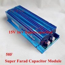 슈퍼 커패시터 모듈 시동 파워 모터 패러드 자동차 에너지 정류기 15V 58F 16V 2.7V, 한개옵션0