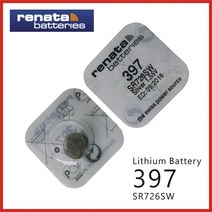 레나타 SR 무수은전지 시계배터리 301 315 317 319 321 329 335 364 371 373 377 379 390 391 392 393 394 395 397 - 1알, RENATA 397(SR726SW) - 1알