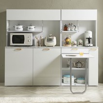 데이본 주방수납장 접이식 식탁렌지대, 데이본 1200 식탁렌지대, 올화이트