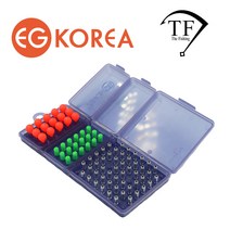 The피싱 민물낚시쇼핑몰 이지코리아 민물낚시용품 전자케미 풀세트 초록!! (주간케미15개 초록램프18개 배터리50개 케이스)