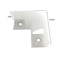 V 코너 커넥터 알루미늄 프로파일 채널 홀더 90 도 플라워 유백색 45cm LED 트립 바 라이트 플랫 모양, 03 1pcs V Coner