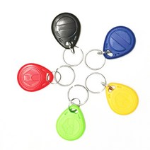 nfc 카드 리더기 CUID Gen2 변경 가능한 매직 NFC 스마트 칩 태그 RFID 재기록 가능 복제기 복사 13.56Mhz 복제 토큰 ISO14443 키 5 개, [01] 혼합 색상