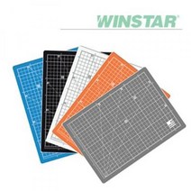 윈스타 칼라 450X300 A3 데스크 고무매트, 블랙