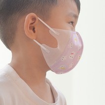 미소담은마스크 3D 마스크 50매 유아 아동 새부리형 어린이 초등학생 유치원 캐릭터 입체, 1매입, 초소형 3D 토끼