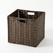 한샘 볼드 라탄패턴 바스켓_다크브라운대, 없음, 1개