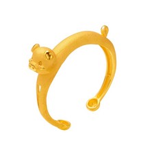 한국금다이아몬드 아기 순금 돌팔찌 꿀꿀 돼지 24K 18.75g 100일 선물