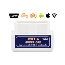 ELM327 V1.5 Wifi OBD II 자동 스캐너 elm 327 WIFI v1.5 OBDII OBD2 코드 리더 안드로이드 PC, ELM327 WIFI 3