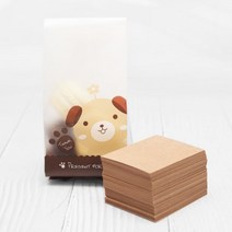 자체브랜드 크라프트 쿠키받침 100개