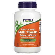 NOW Foods 밀크시슬 추출물 엑스트라 스트렝스 450mg 소프트젤, 1개, 120정