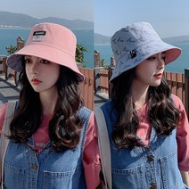 다오라인 여성 봄 여름 데일리 버킷햇 양면 벙거지 모자 DAL07