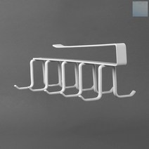 socean 디귿자 선반 꽂이 컵 걸이 정리대 선반 홀더 키친 행거 머그컵 거치대 손잡이 컵 건조대 주방 컵 걸이대 머