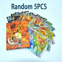포켓몬 카드 21x15cm 영어 Vstar 팩 대형 점보 글자 Vmax GX Arceus 피카츄 Mewtwo 리자몽 슈퍼 레어 레인보우, 5PCS German