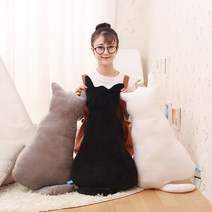 고양이인형 특이한동물 거실쇼파인테리어 갓샵 3color 예쁜쿠션, 그레이_45CM