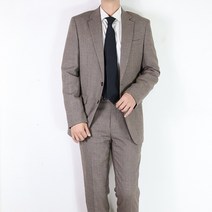 바쏘옴므 FW 가을겨울 슬림라인 브라운 웨딩 예복 셋업수트 남성정장 V3JO22ABR