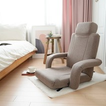 이찌라쿠 뉴히락 허리디스크 앉은뱅이 안락한 방석 1인용 좌식 의자, 베이지(PVC)