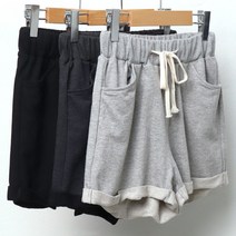 [시드마켓] 롤업 트레이닝 면 반바지 2085973S 빅사이즈 여성