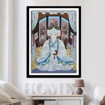 보살 불교 종교 그림 만들기 세트 법당 불당 보석십자수 재료 diy, 90x130cm 전체 원형 큐빅