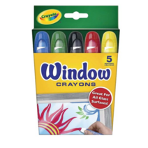 크레욜라 윈도우용크레용, 5개, 5색