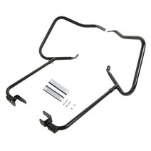 오토바이 가드 할리 투어링 스트리트 일렉트라 글라이드로드 킹 flhx cvo 2014-2022 2020 2018 용 안장 가방 브래킷 크래시 바 1, 블랙 세트