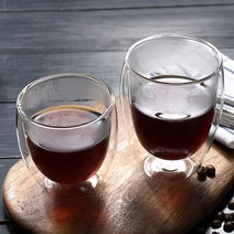 인블룸 1+1세트 이중유리컵(250ml), 250ml