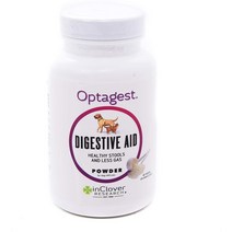 In Clover Optagest Daily Digestive Immune Support 반려견 고양이 소화 면역 지원 건강과 가스 감소를 위한 천연 효소 분말, 100 g