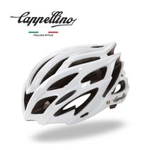 Cappellino 카펠리노 자전거 헬멧 화이트, 블랙무광M