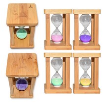 원목 모래시계 3분 5분 10분 15분 타이머 탁상용 장식용 사우나 시계 인테리어, 원목 모래시계(15분)