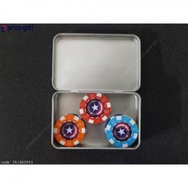 배팅용 카지노칩 볼마커 10색상 실버틴케이스세트, 기본 : 상세페이지 참조