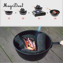 펠렛 팰릿 난로 화목난로 펠렛연소기 가정용 펠릿난로Magicdeal-야외 숯불 화로 그릴 스토브 캠핑 피크닉, 한개옵션0