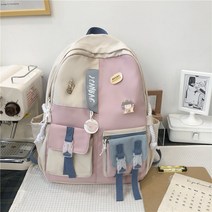 대학생책가방 하라쥬크 ULZZANG 고등학교 중학교 백팩 여성 블러킹 청년 2486346943