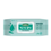디펜드 매일 쓰는 물티슈 캡형, 70매, 1팩