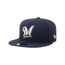 New Era 9Fifty Baycik 뉴에라 950 남성 캡 MLB 밀워키 브루어스 베이