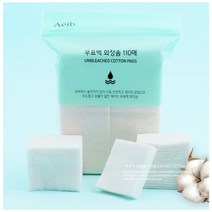 무표백 화장솜 100매 1P 순면 클렌징솜 토너 스킨솜, 1, 본상품선택