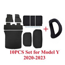 발받침대 발판 책상 테슬라 모델 풀 커버 바닥 중력 자동차 미끄럼 방지 방수 트렁크 화물 매트, 3.모델 Y용 10PCS