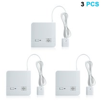 누수탐지기 휴대용 가스식 최신청음식 수도 수도배관 433mhz 수위 무선 보안 경보 시스템 오버플로 경고 스마트 홈 생활, 3개