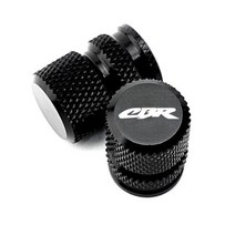 혼다 CBR650R CBR650F CBR500R 2013-오토바이 타이어 밸브 캡 킥 스탠드 발 확대기 사이드 확장 CBR 650R, Valve caps-Black