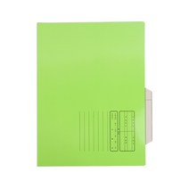 플러스샵 종이 문서 보관 홀더 6색상 10개입 1묶음 A4, 연두 100개입 10묶음