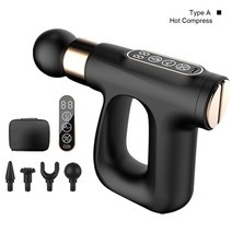 머리 마사지기 전동 모발관리기 두피 마사지기계 pulse hot compress 근막, 가방 포함 블랙