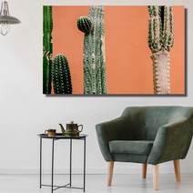 선인장 와이드 풍경 사진 그림 액자 50호(117x74cm)