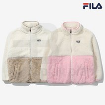 휠라키즈 배색 실키보아 플리스/FK2PLD4101X