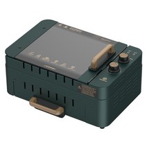 꼬치 구이 기계 가정용 가정용 완전 자동 분리형 베이킹 트레이 육계 샤브 더블 오븐, 01 GREEN