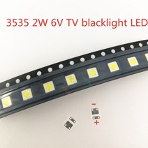 tv백라이트 교체 tv수리 모니터수리 100pcs lg innotek led 새롭고 독창적 인 led 2w 6v 3535 응용 프로그램에 대 한 멋진 흰색 lcd, 없음