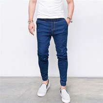 코팅진 남자 블랙진 플러스 사이즈 스키니 청바지 남성 슬림 피트 데님 바지 남성 연필