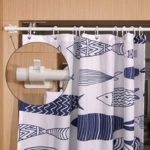 [P1D] 지지 홀더 집게 지지대 커튼 압축봉 커튼봉 / 못없는커튼 무타공커튼 방수가림막 욕실커텐 전세집커튼 커튼가림막 커튼레일봉 커튼커텐 붙이는브라켓 무타공브라켓 ( P1D / 991247EA ), 2개1세트