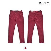 NIX 여 컬러워싱 밑단변형 크롭 스키니 FNMFDDK593M